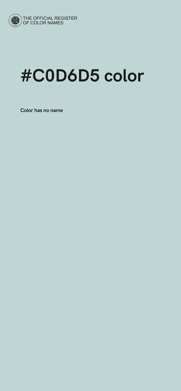 #C0D6D5 color image
