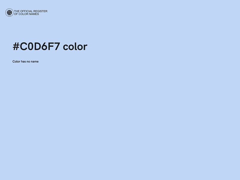 #C0D6F7 color image