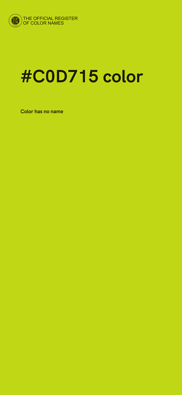 #C0D715 color image