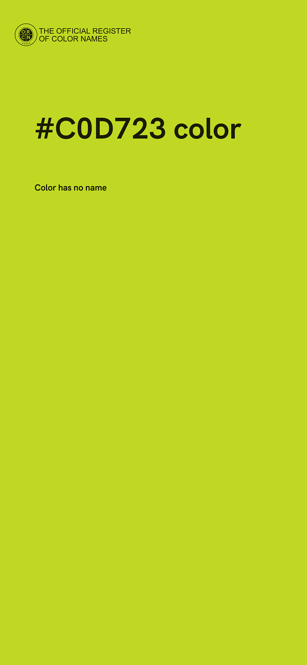 #C0D723 color image