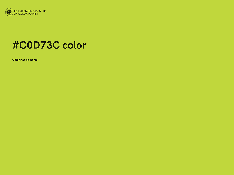 #C0D73C color image
