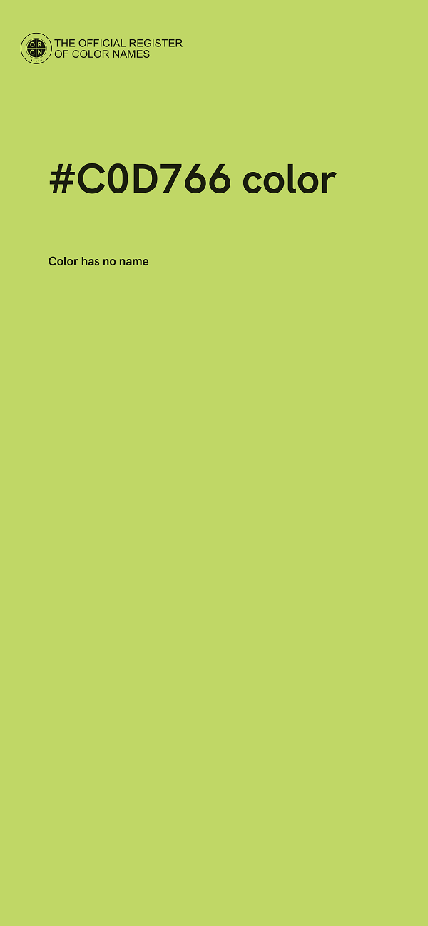 #C0D766 color image
