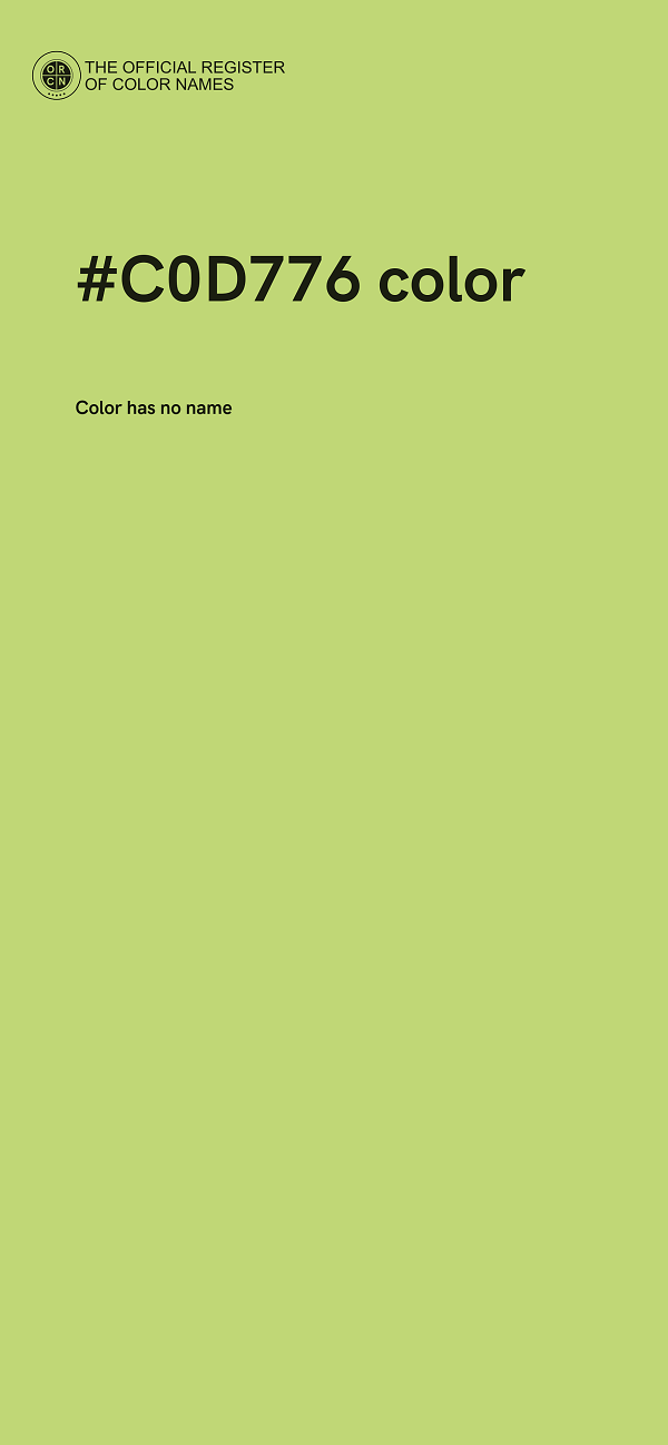 #C0D776 color image