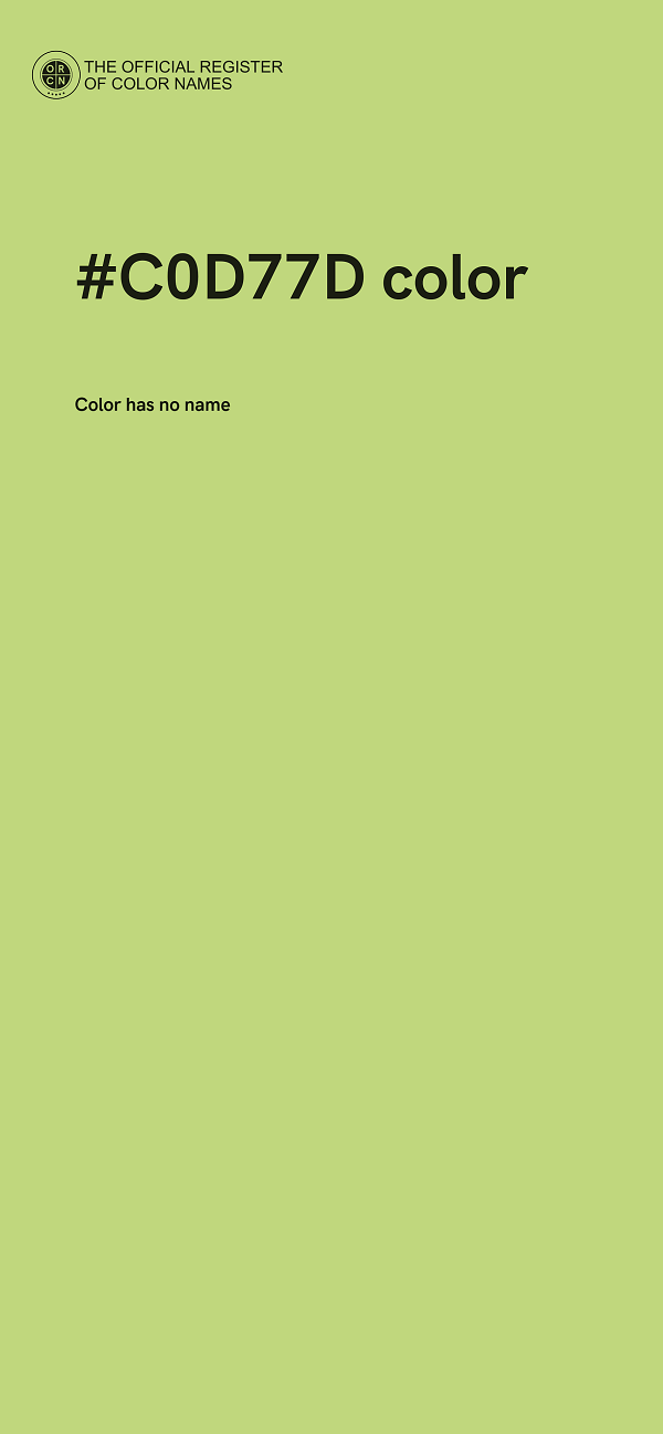 #C0D77D color image