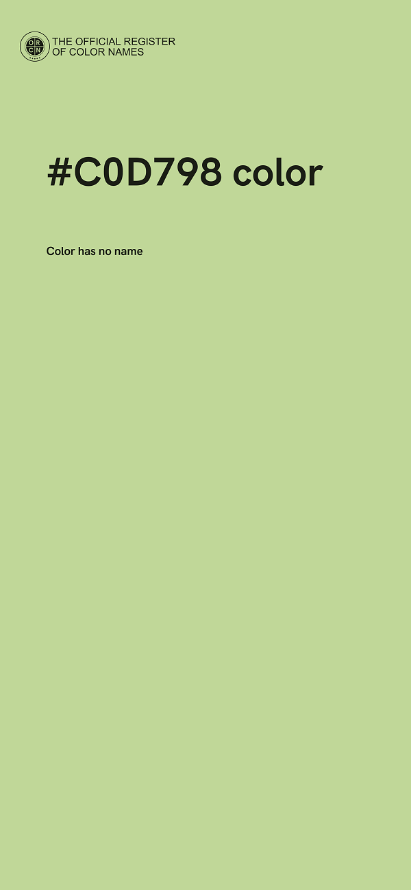 #C0D798 color image