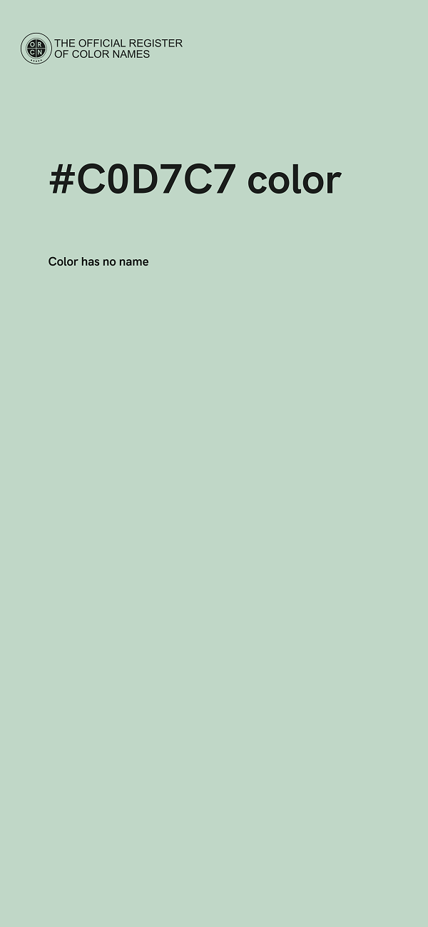 #C0D7C7 color image