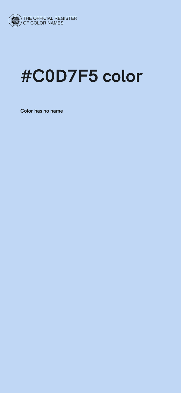 #C0D7F5 color image