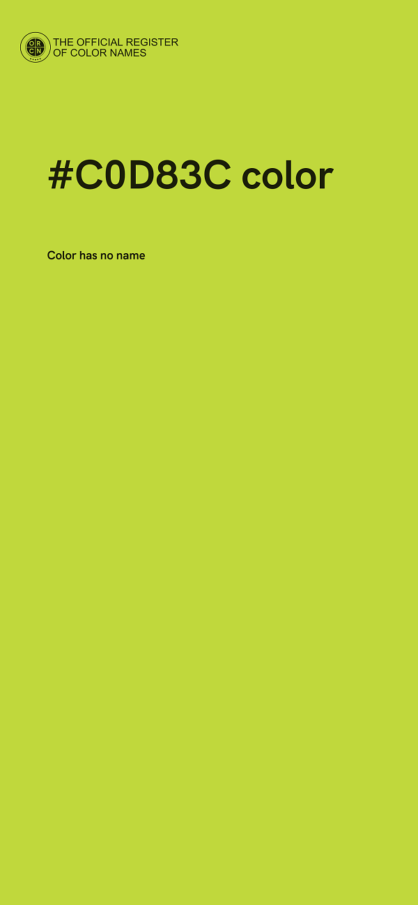 #C0D83C color image