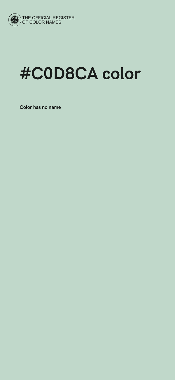 #C0D8CA color image