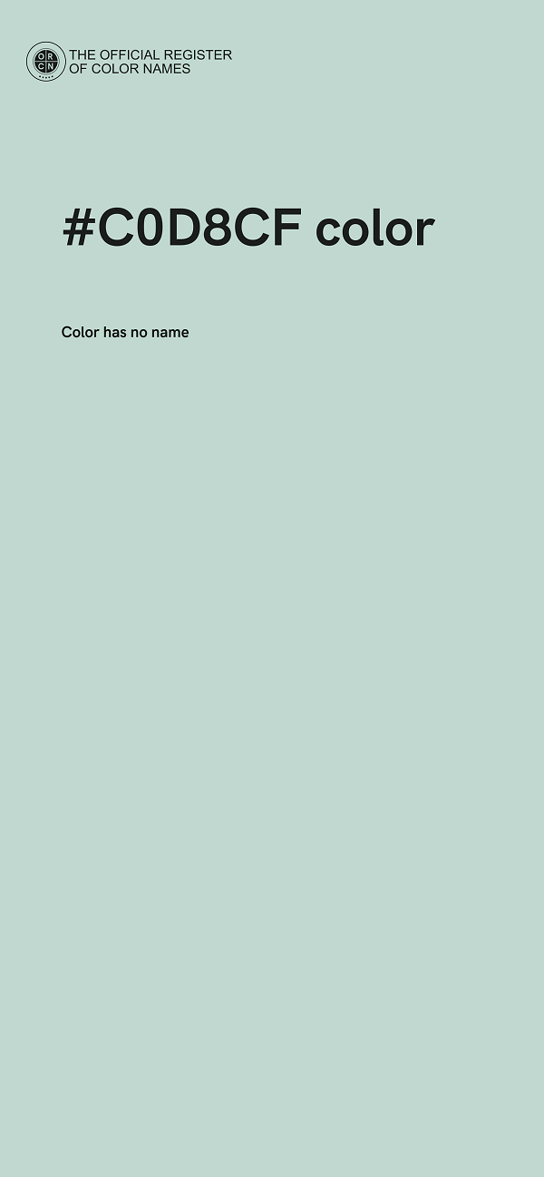 #C0D8CF color image