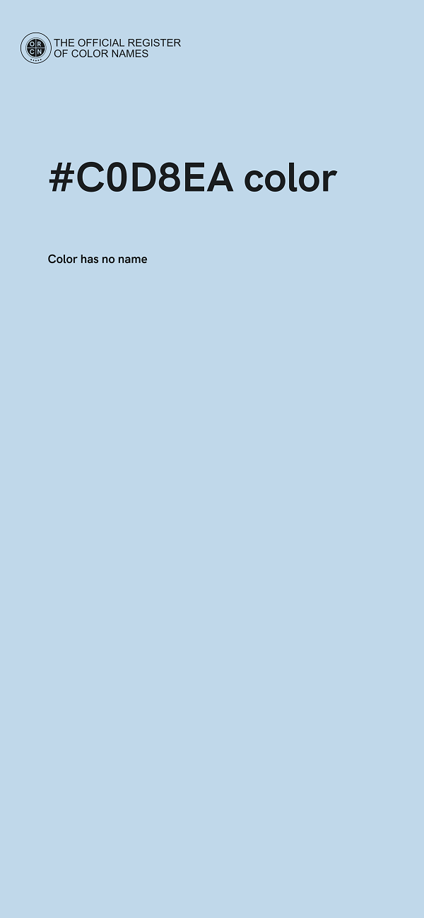 #C0D8EA color image