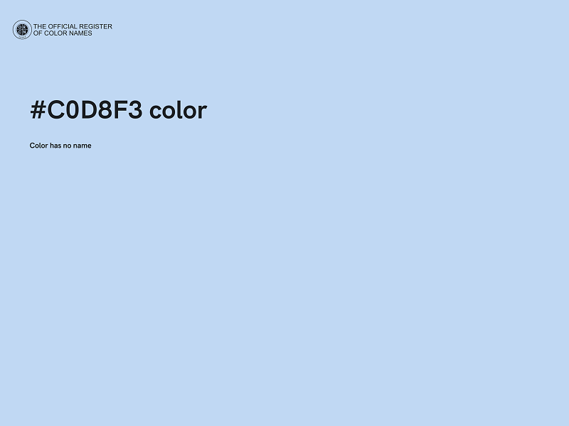 #C0D8F3 color image