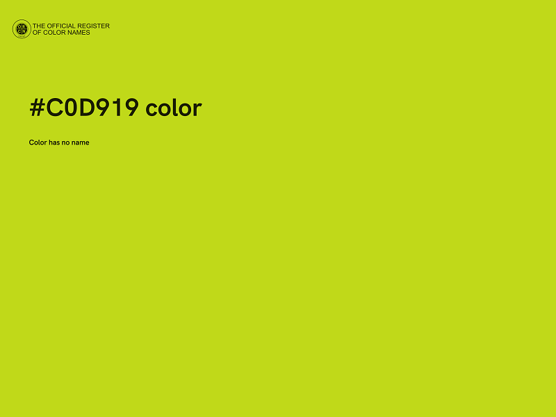 #C0D919 color image