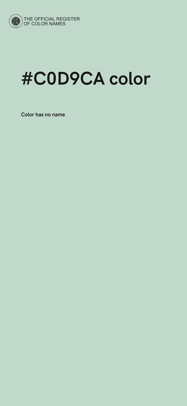 #C0D9CA color image
