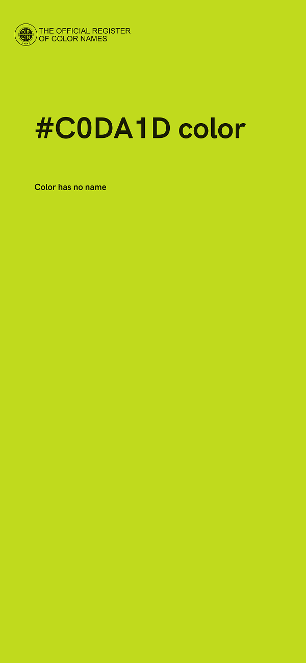 #C0DA1D color image