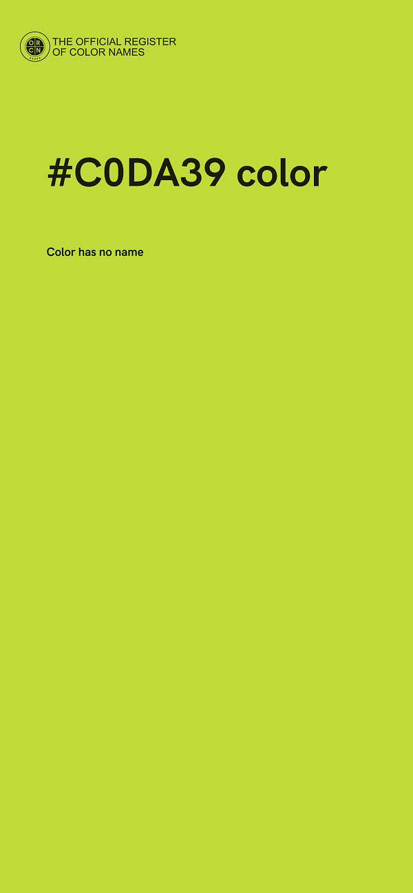 #C0DA39 color image
