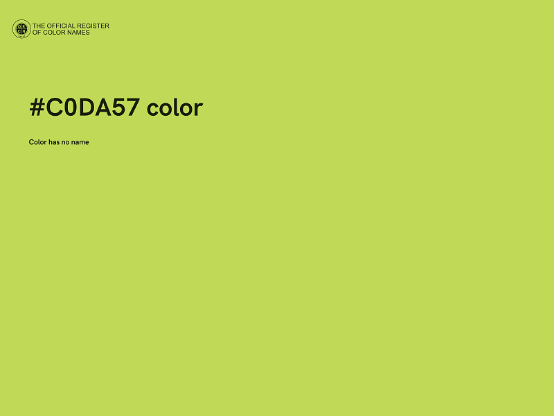 #C0DA57 color image