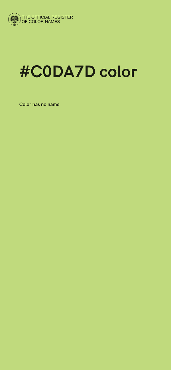 #C0DA7D color image
