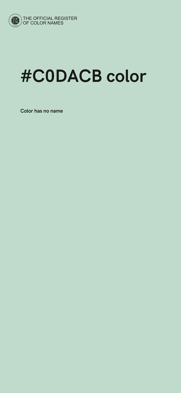#C0DACB color image