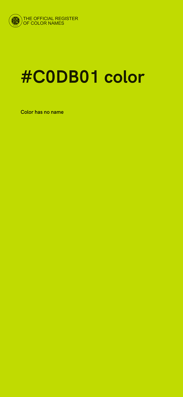 #C0DB01 color image