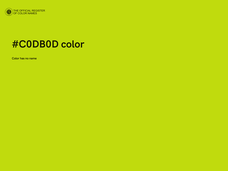 #C0DB0D color image