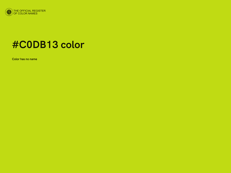 #C0DB13 color image