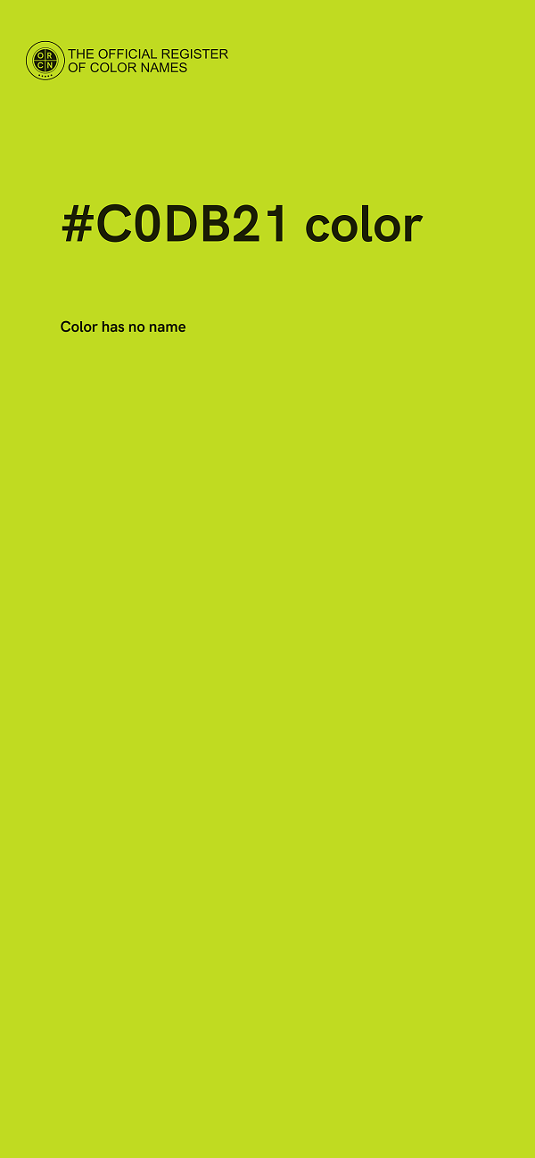 #C0DB21 color image