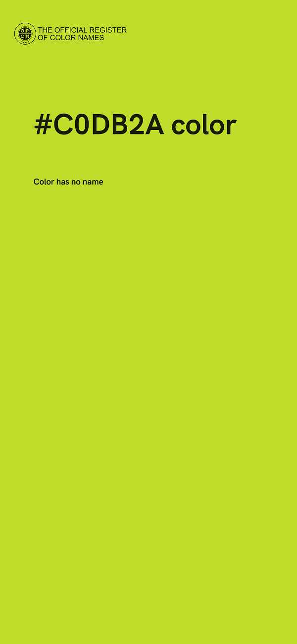 #C0DB2A color image