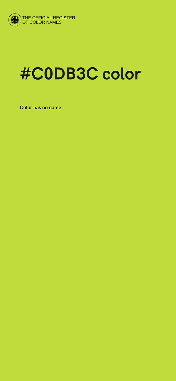 #C0DB3C color image