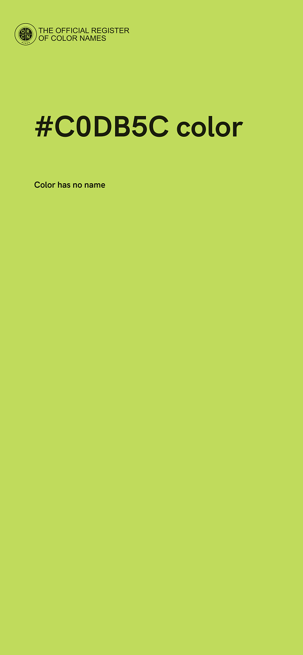 #C0DB5C color image