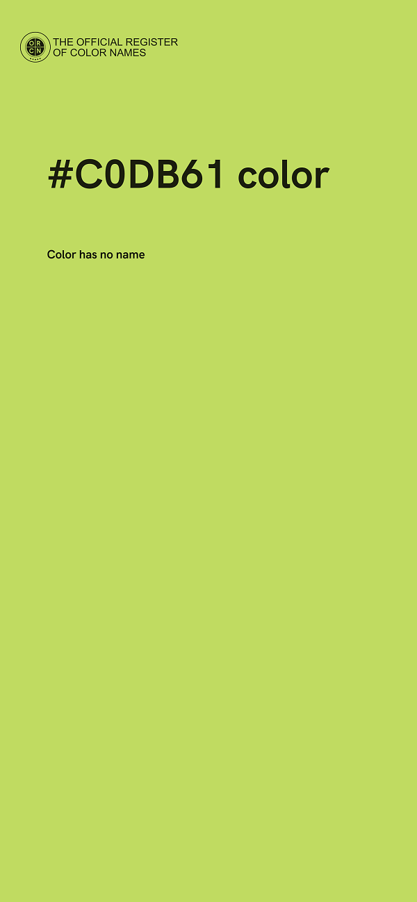 #C0DB61 color image