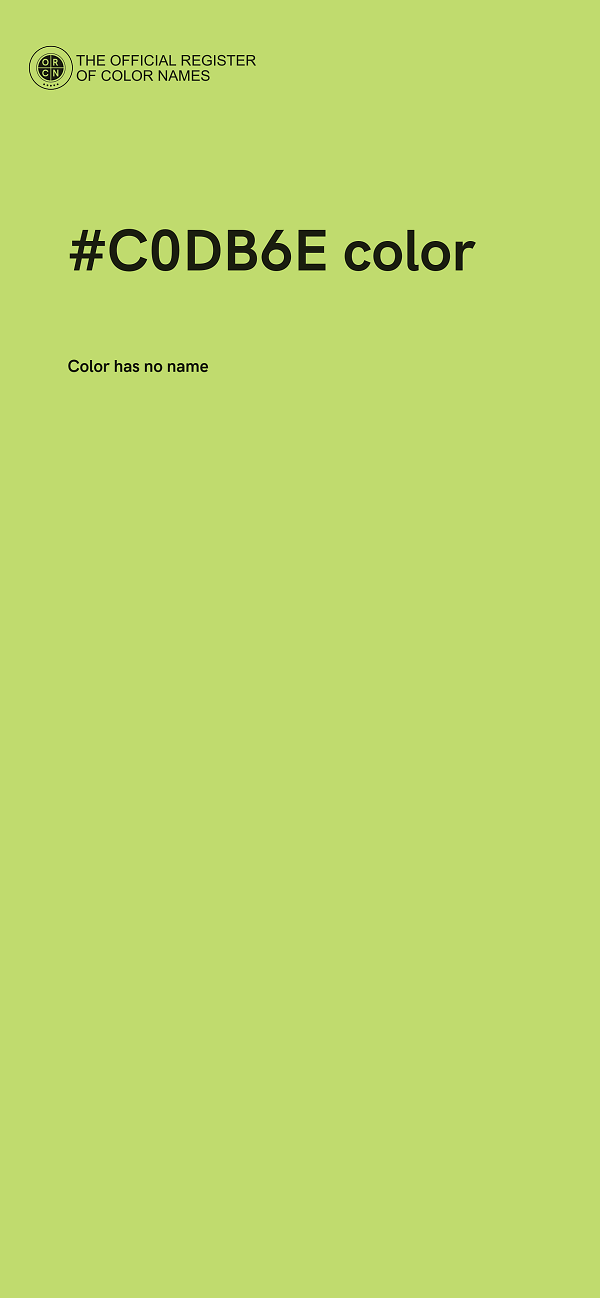 #C0DB6E color image