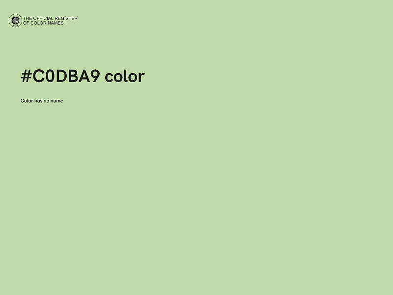 #C0DBA9 color image
