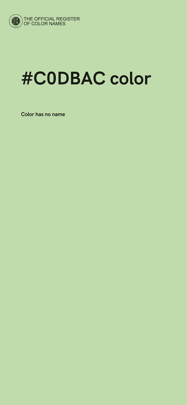 #C0DBAC color image