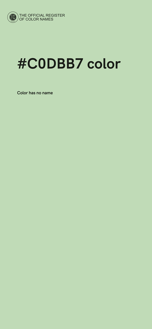 #C0DBB7 color image