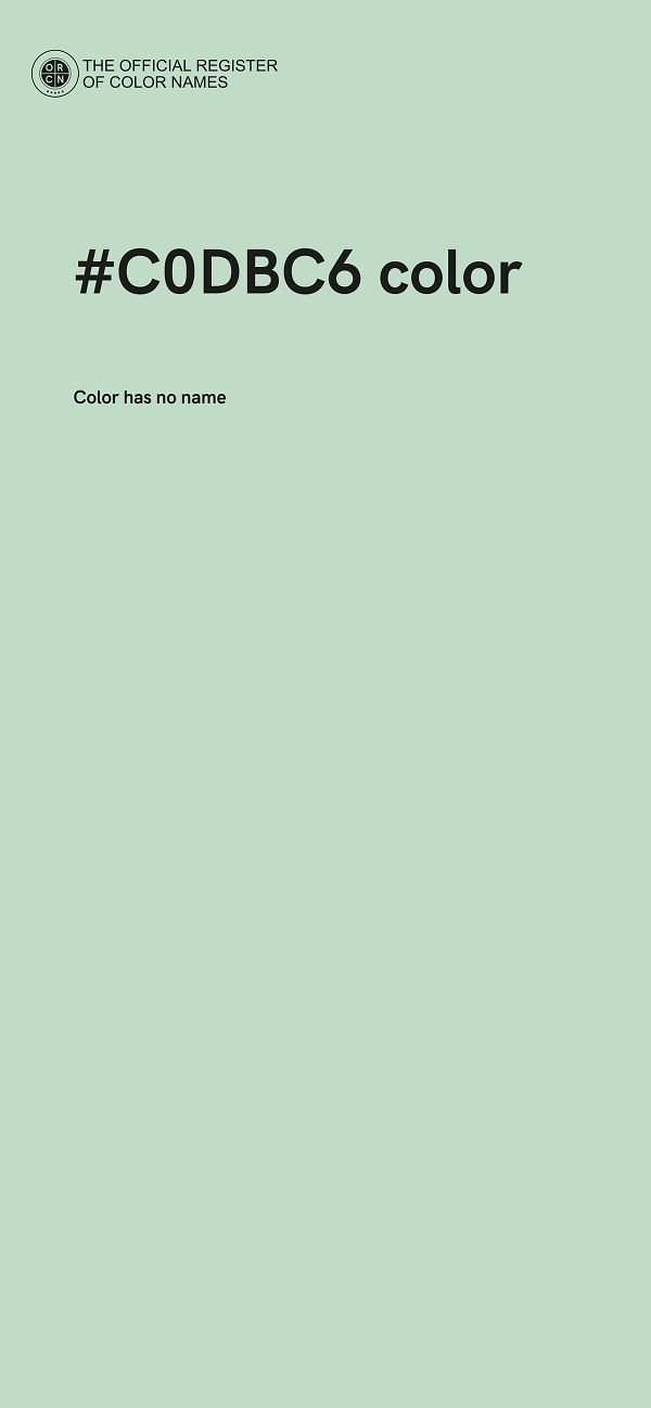 #C0DBC6 color image