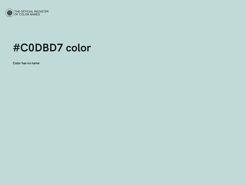#C0DBD7 color image
