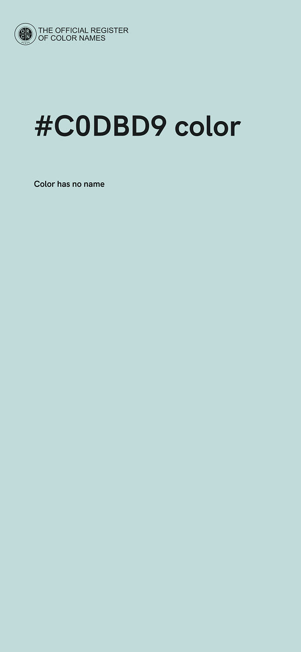 #C0DBD9 color image