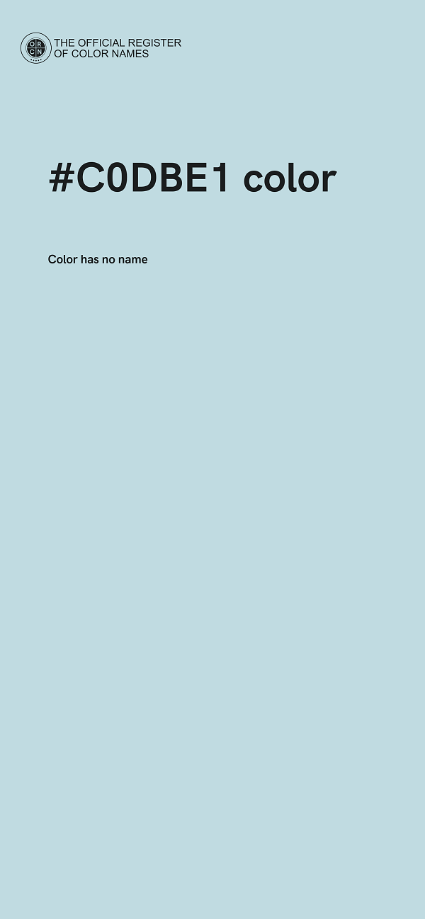 #C0DBE1 color image
