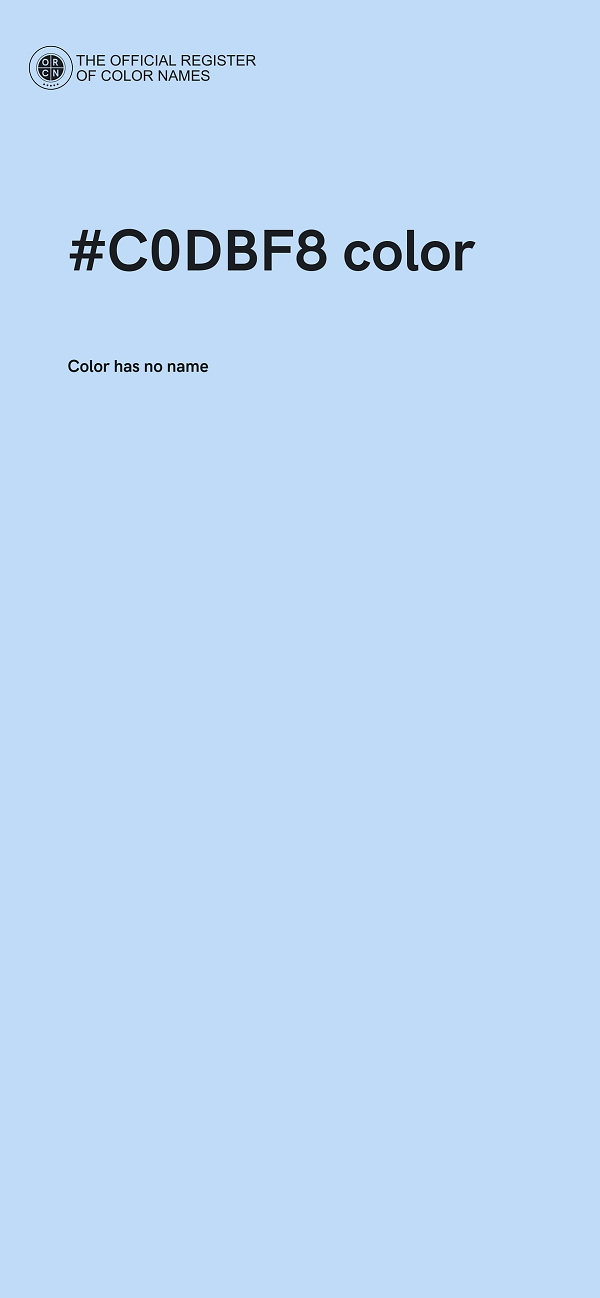 #C0DBF8 color image