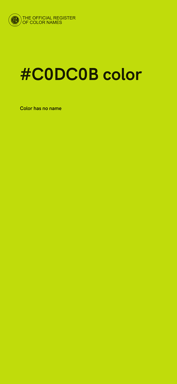 #C0DC0B color image