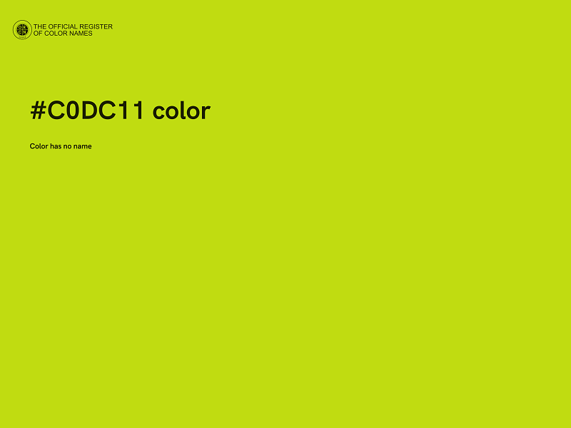 #C0DC11 color image