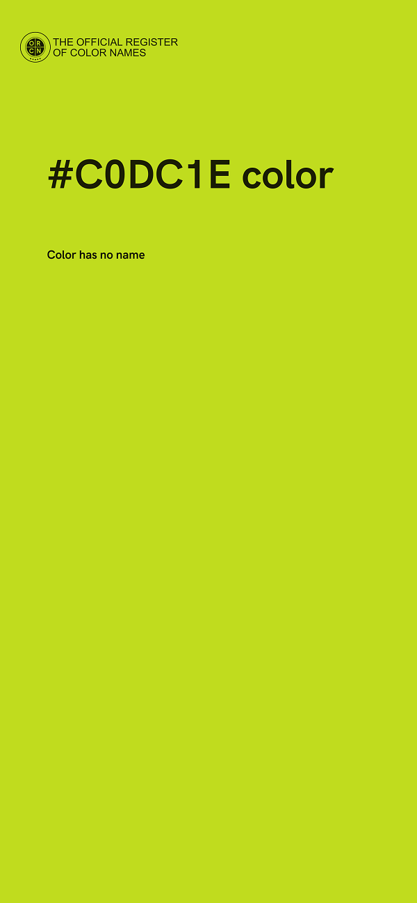 #C0DC1E color image