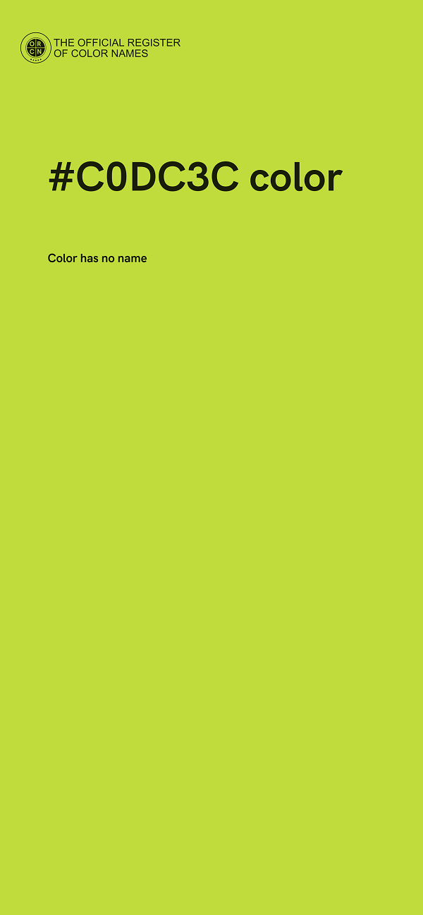 #C0DC3C color image