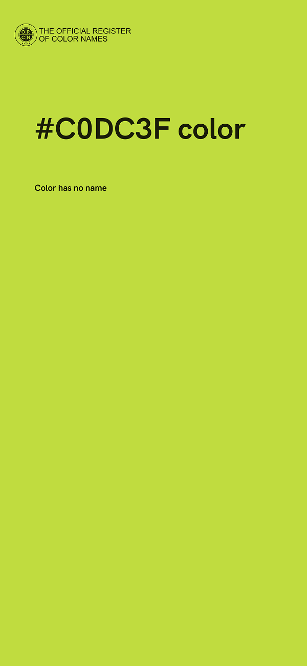 #C0DC3F color image