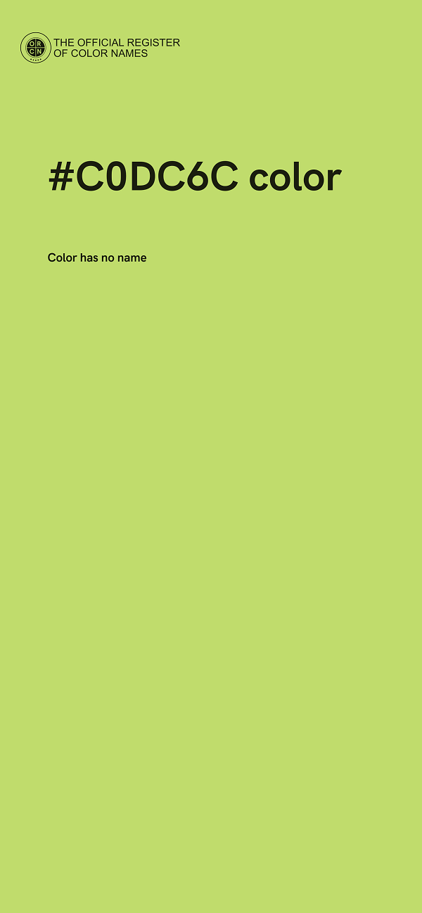 #C0DC6C color image