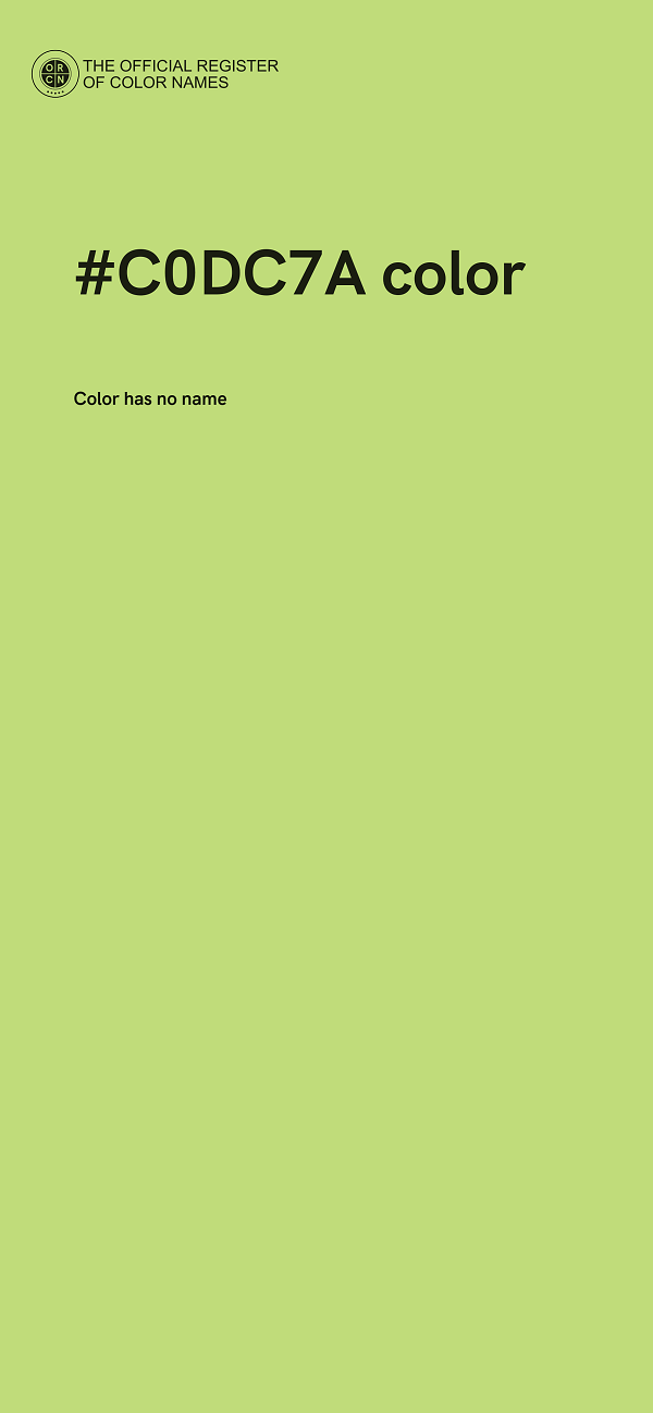 #C0DC7A color image