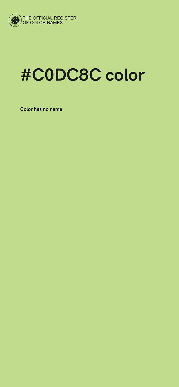 #C0DC8C color image