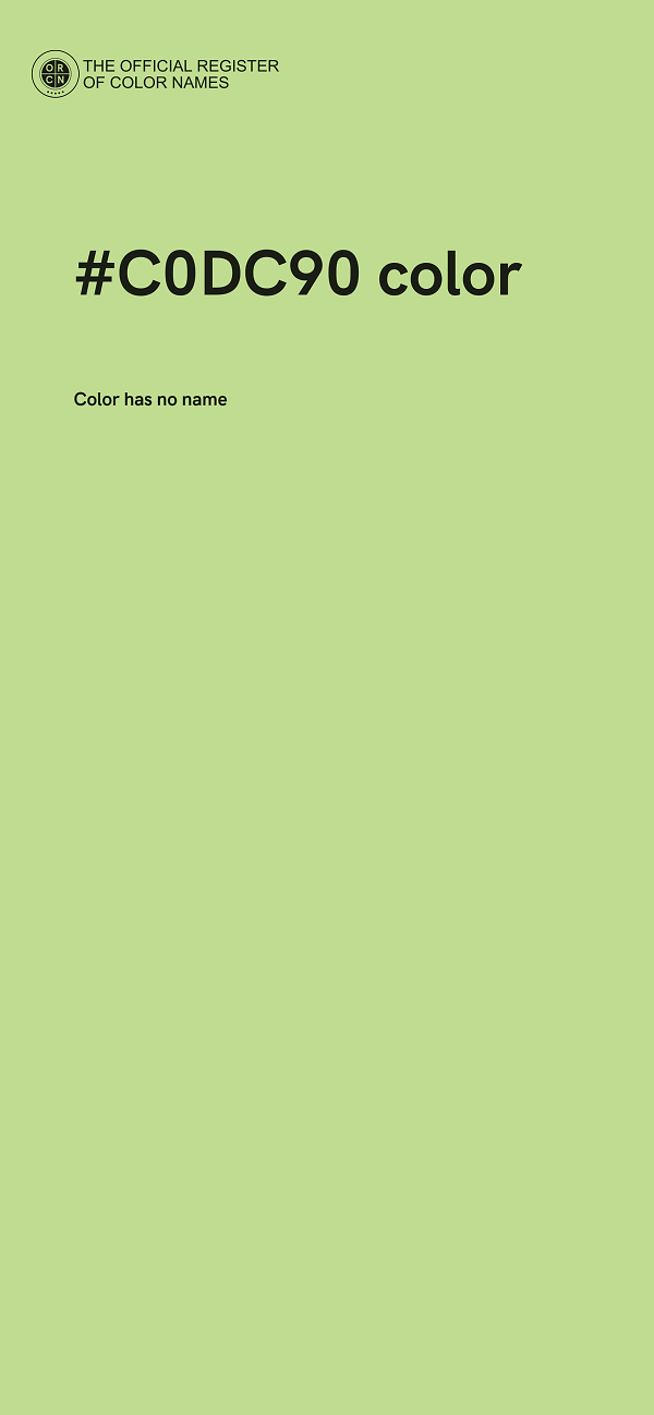 #C0DC90 color image
