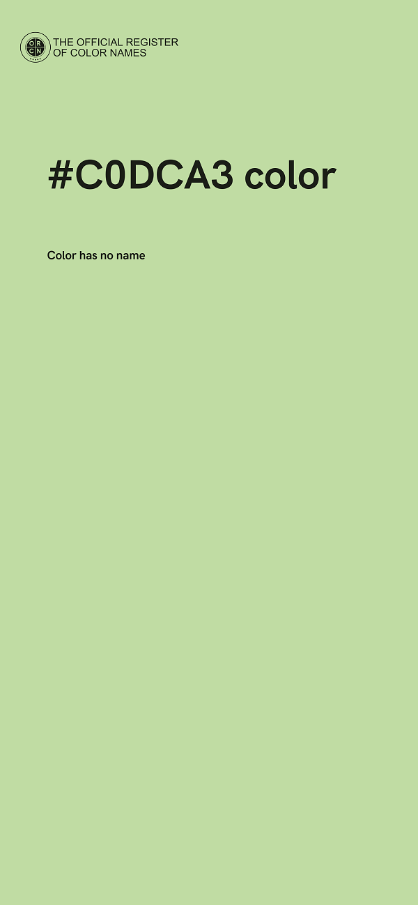 #C0DCA3 color image